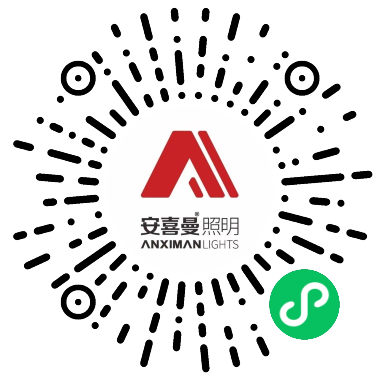 安喜曼照明微信公众号二维码